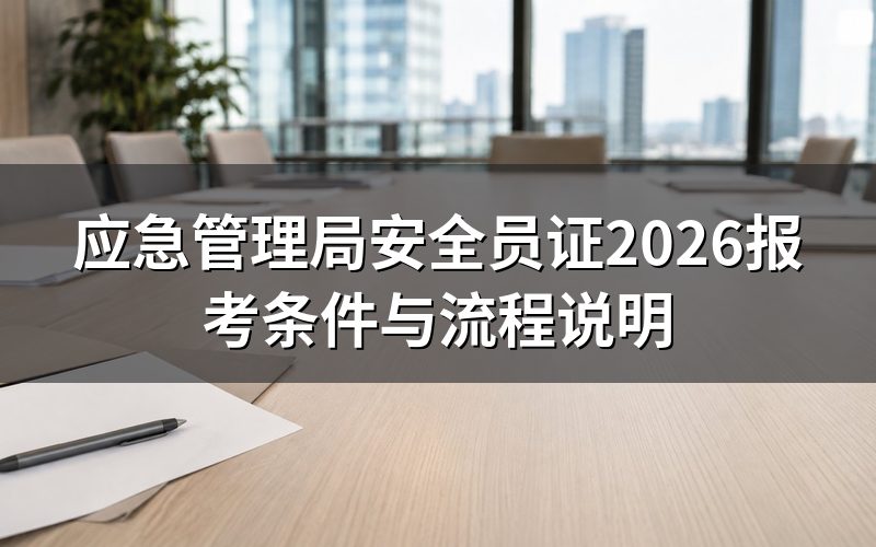 应急管理局安全员证是什么证?