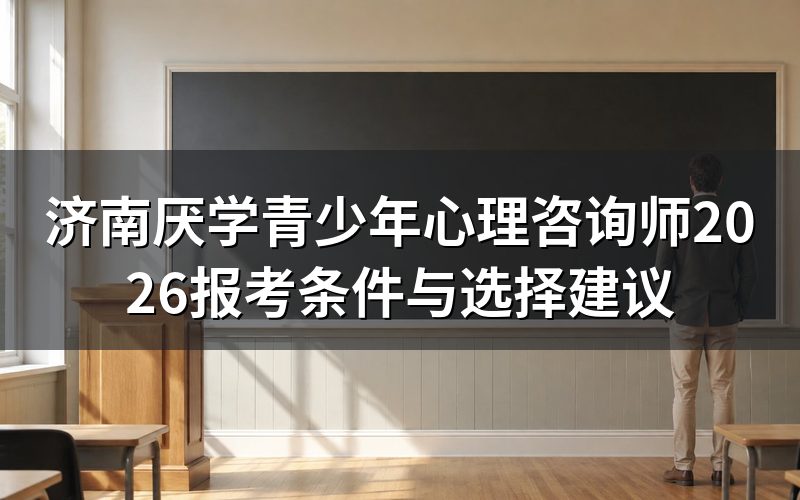 济南厌学青少年心理咨询师需要什么证书?