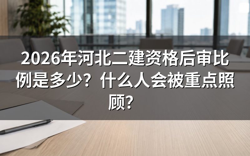 河北二建资格后审人数与比例说明