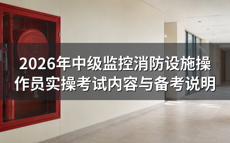 中级监控消防设施操作员实操考试考什么?