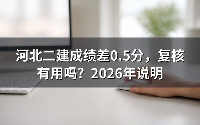 二建成绩差0.5分,复核流程是怎样的?