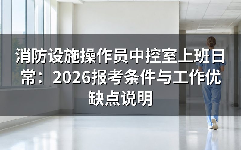 消防设施操作员是做什么的?