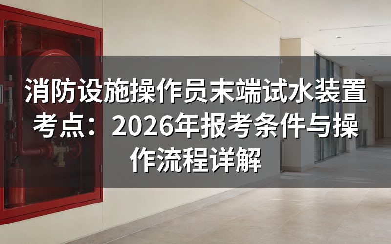 末端试水装置考什么?
