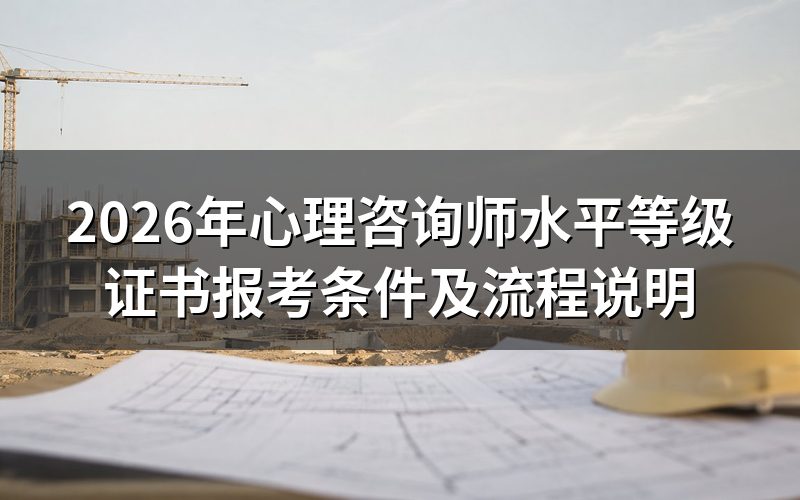 心理咨询师水平等级证书是什么?