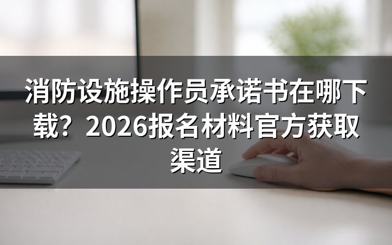 承诺书到底在哪下载?官方入口就一个