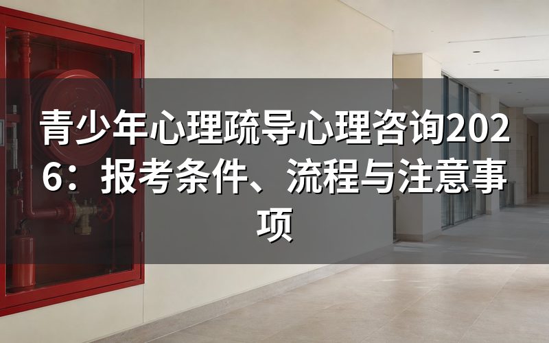 青少年心理疏导需要什么证书?