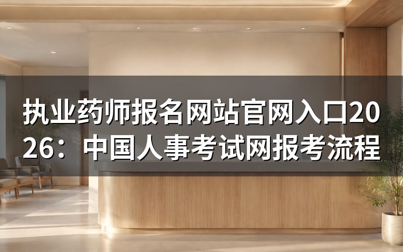 执业药师报名官网入口是哪个？