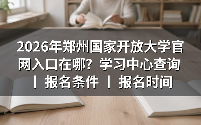 2026年郑州国家开放大学官网入口