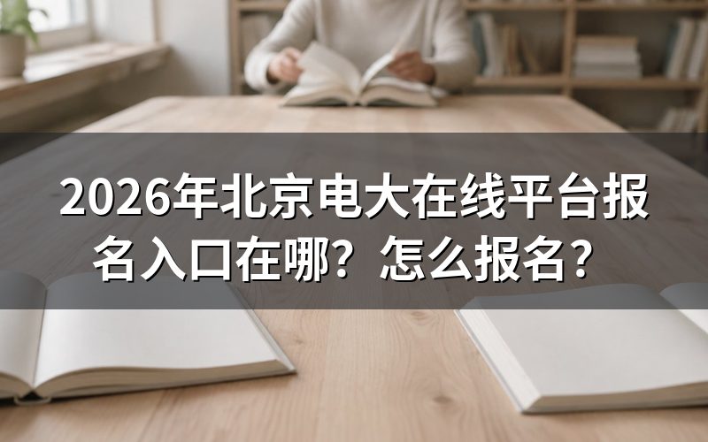 北京电大在线平台报名入口与查询途径