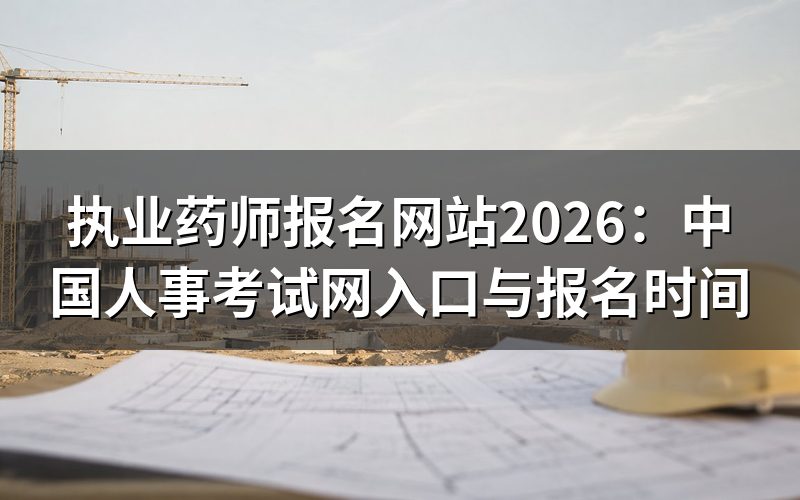 执业药师报名网站是哪个?