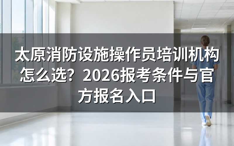 太原消防设施操作员证书是什么性质?