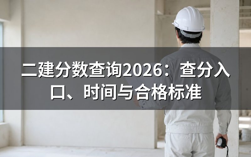 二建分数在哪里查?