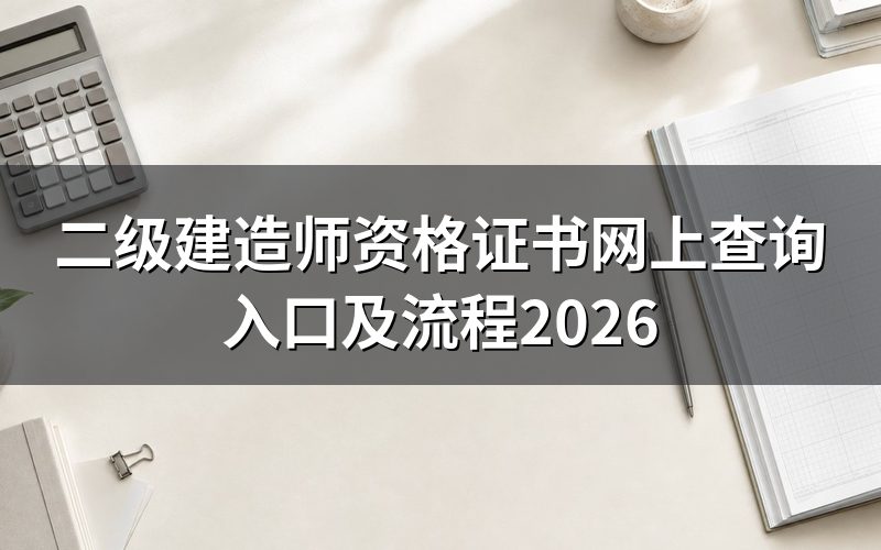 二级建造师资格证书在哪里网上查询?