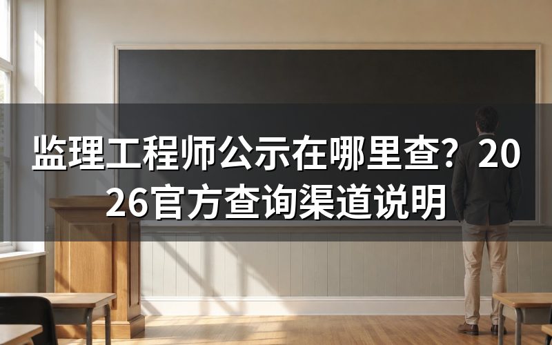 监理工程师公示在哪个网站查?