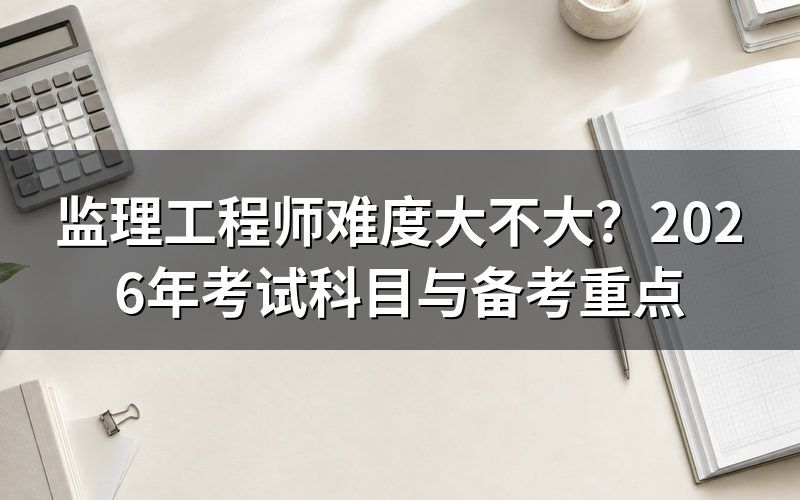 监理工程师考试到底难在哪?
