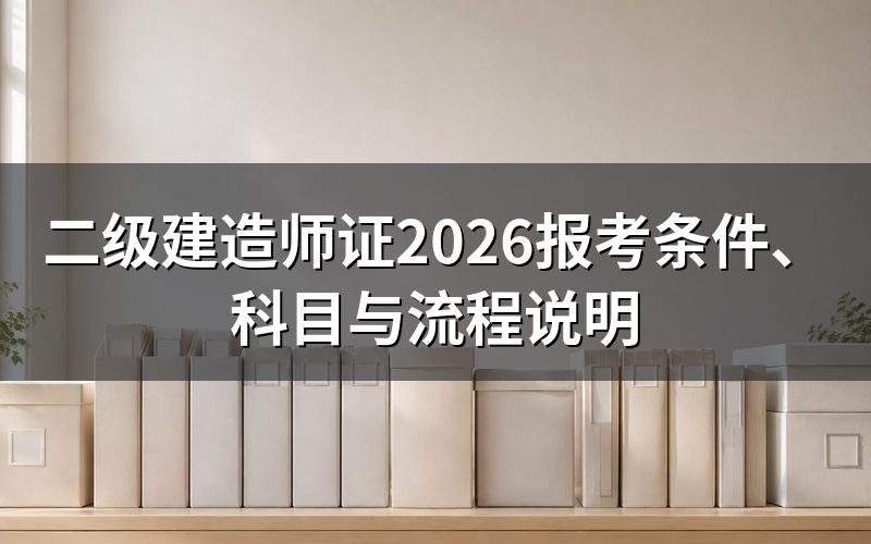 二级建造师证是什么性质的证书?