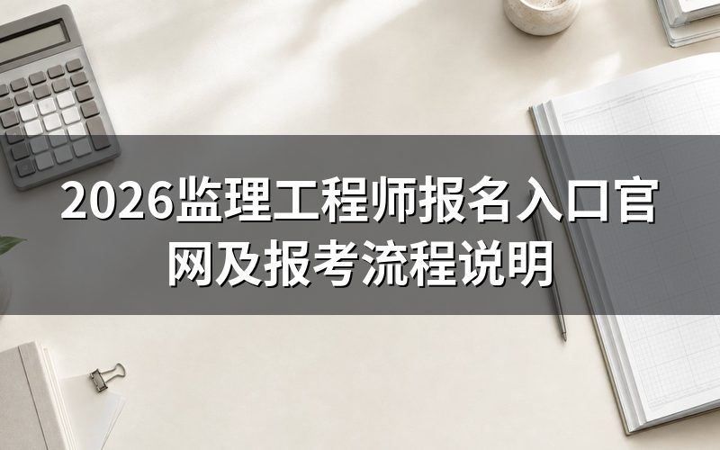 2026年监理工程师报名入口是哪个网站？