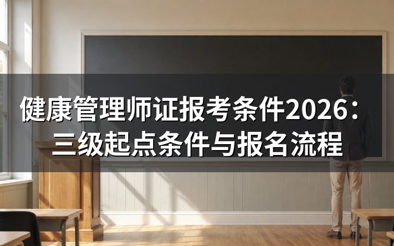 2026年健康管理师证是什么性质?