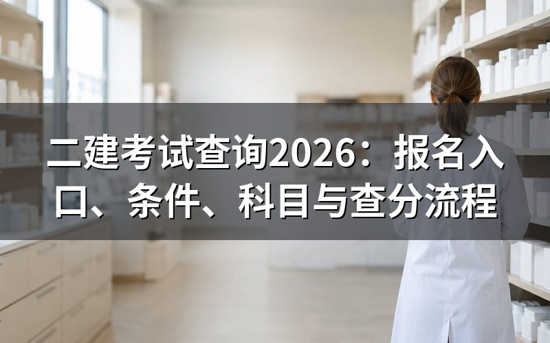 2026年二建考试什么时候考?