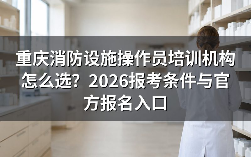 重庆消防设施操作员2026年官方报名入口和考试安排是什么?