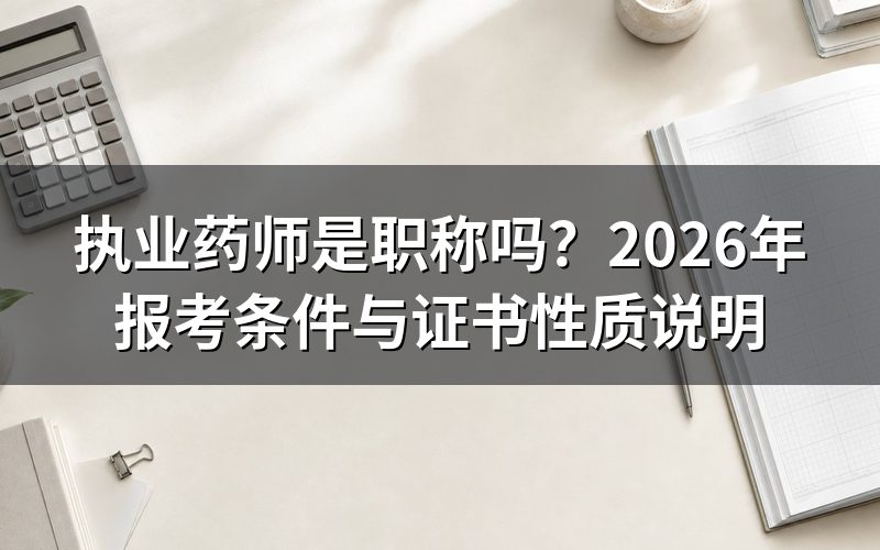 执业药师是职称吗?