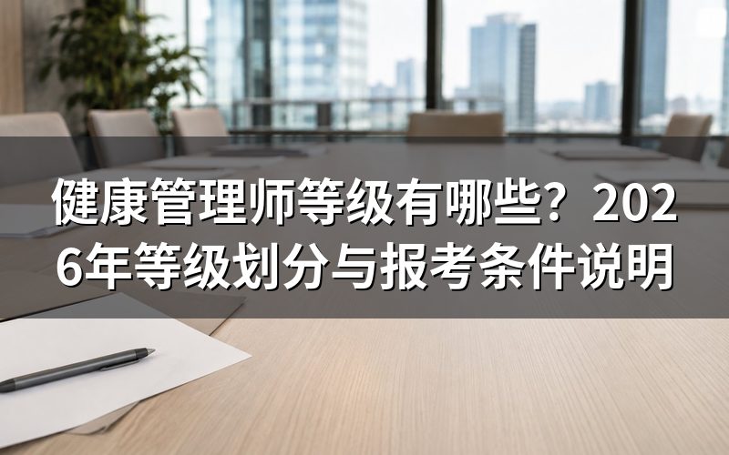 健康管理师现在分哪几个等级?