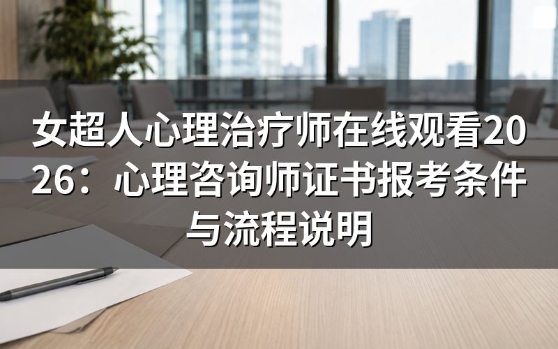 “女超人心理治疗师”是什么?和心理咨询师证书有什么关系?