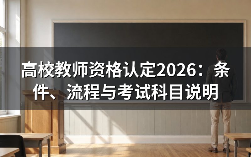 高校教师资格认定和中小学教师资格考试是一回事吗？