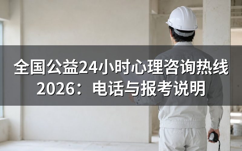 全国公益24小时心理咨询热线有哪些?