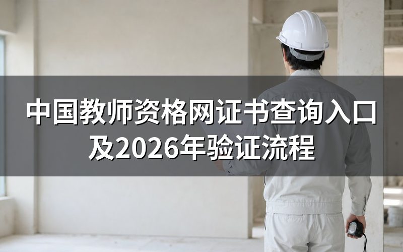 中国教师资格网证书查询入口在哪?
