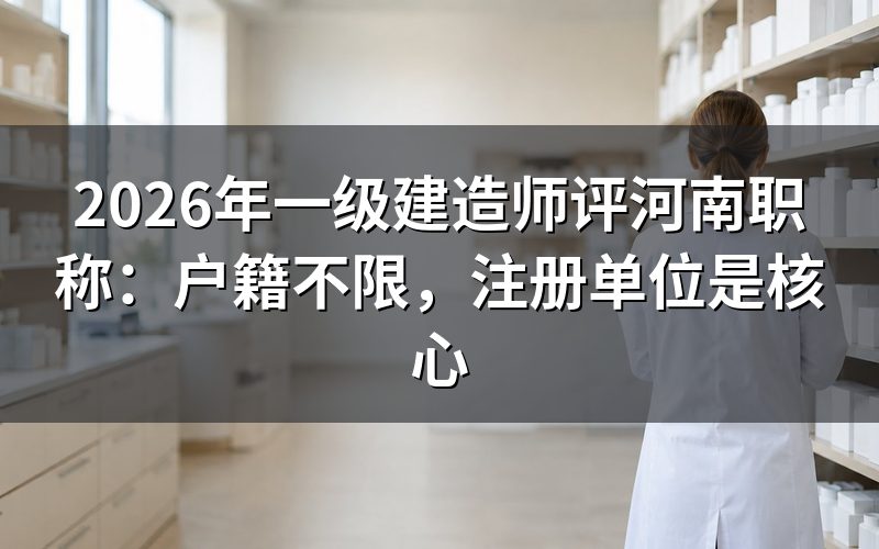 一级建造师评河南职称的基本政策是什么？