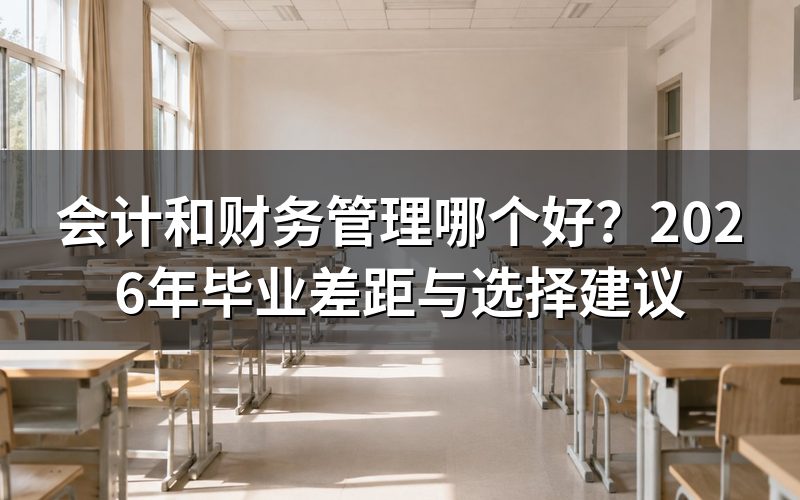 会计与财务管理:核心差别是什么?
