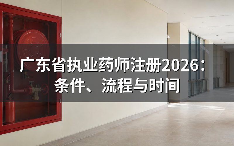 2026年广东省执业药师注册时间怎么安排?