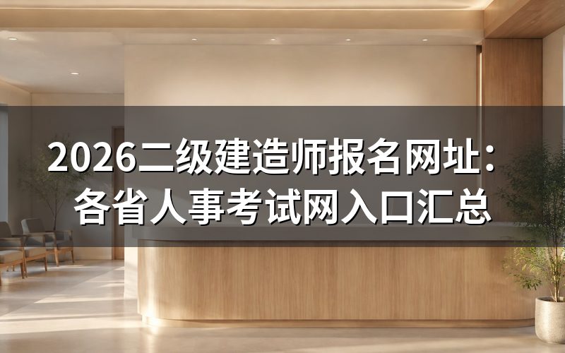 2026二级建造师报名网址是什么?