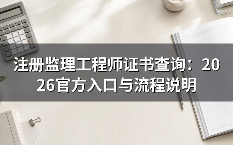 注册监理工程师证书查询入口是哪个网站?