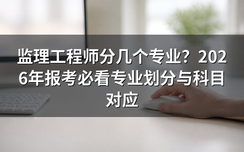 监理工程师到底分几个专业?
