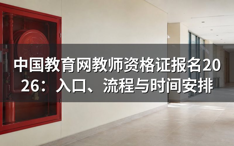2026年教师资格证报名入口是哪个网站?