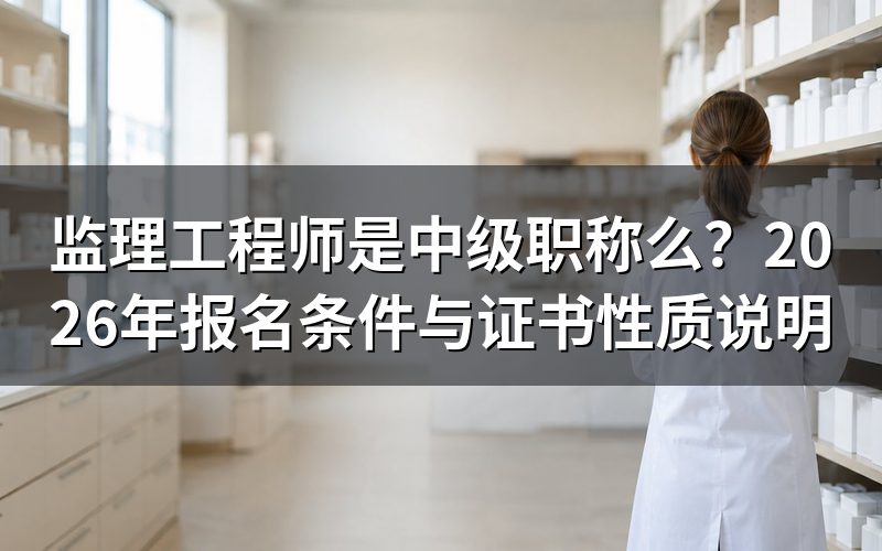 监理工程师是中级职称吗?