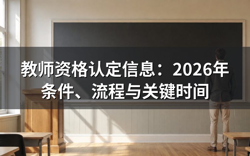 教师资格认定和考试是什么关系?