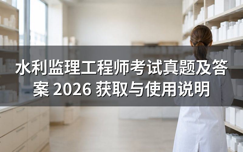 水利监理工程师考试真题及答案哪里找?