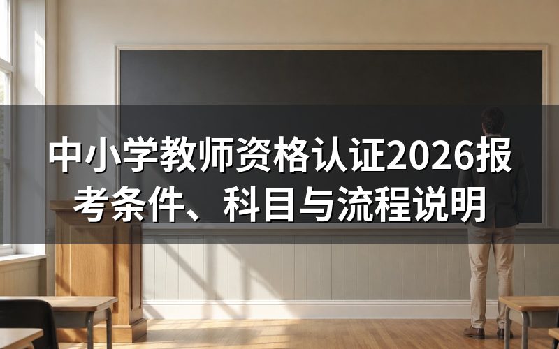 中小学教师资格认证是什么?