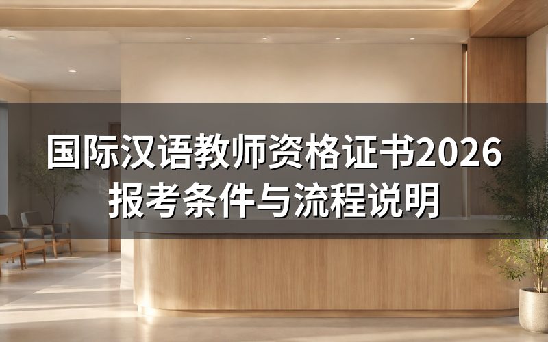 国际汉语教师资格证书是什么?