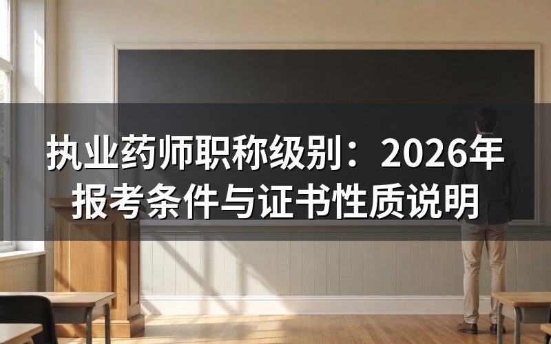 执业药师属于什么职称级别？