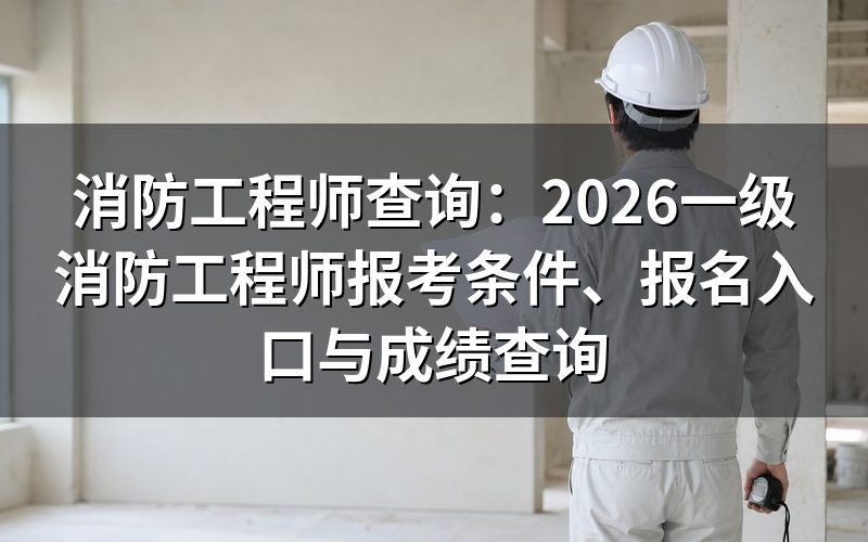 消防工程师查询到底查什么?