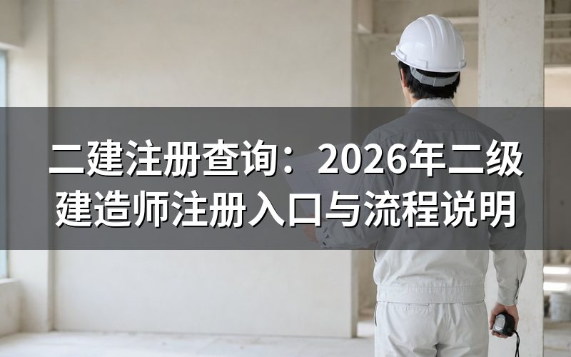 二建注册查询官方入口在哪里？