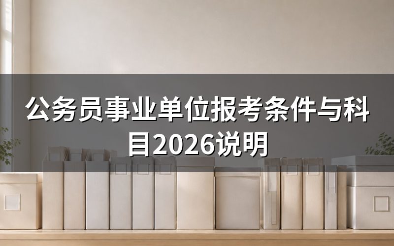 公务员考试是什么性质?和事业单位招聘有何区别?