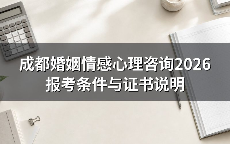 成都婚姻情感心理咨询考什么证书?