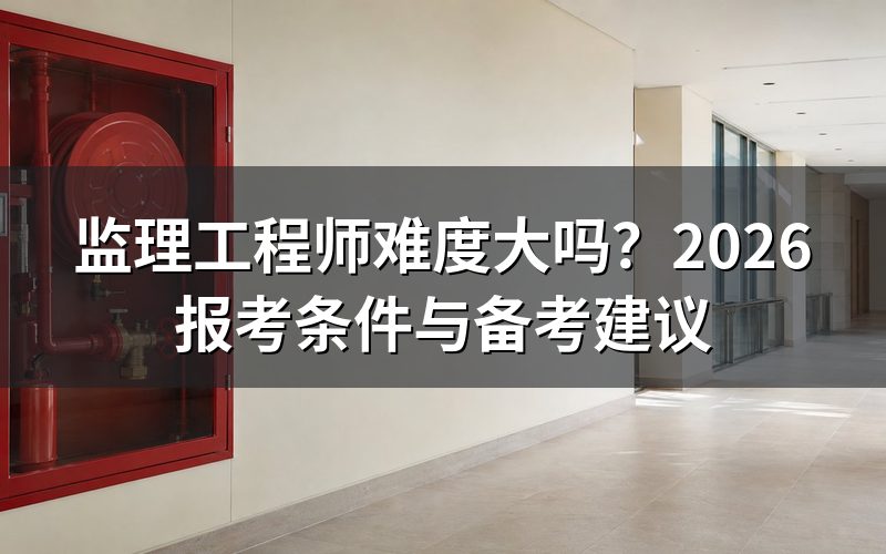 监理工程师考试难度主要体现在哪些方面?