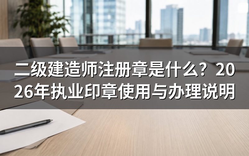 二级建造师注册章是执业印章吗?