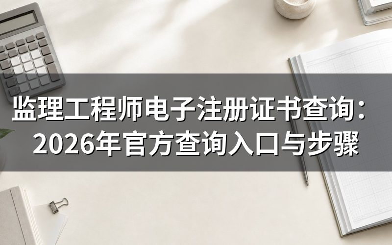 监理工程师电子注册证书在哪里查询?